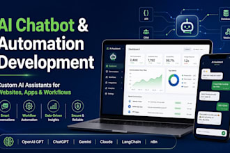 develop ai chatbot, ai assistant, or automation for your website and mobile app