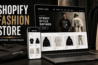 design shopify stores for clothing and streetwear brands