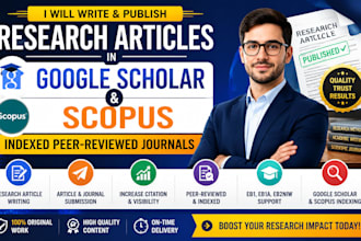 write publish research articles in google scholar and scopus indexed journal