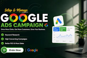 set up google ads and manage adwords ppc campaign