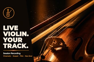 record a live violin, cello, string section part for your track or production