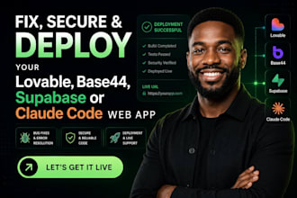 fix secure and deploy your claude code base44 supabase or lovable web app