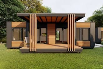 design timber or wood structure, framing and trusses plan