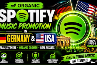 organic german spotify music promotion, USA music promotion