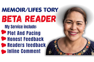 be memoir beta reader, autobiography, life story manuscript, memoir beta reader