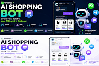 develop ai shopping bot, chatbot, telegram bot, popmart bot, walmart bot, etsy