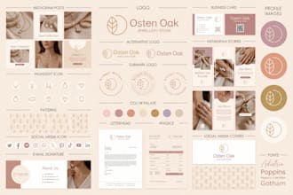 design a luxury business signature logo, complete brand identity branding kit