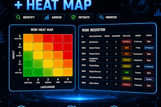 create professional risk assessments, risk registers, and risk management plans