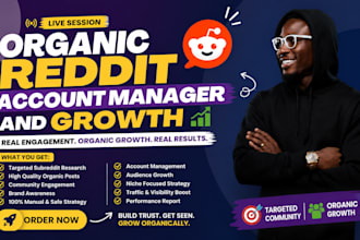 be your reddit marketing manager for organic growth
