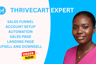 create a converting thrivecart sale funnel, upsell