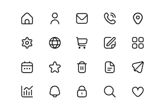 design professional vector line icons for you