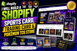 build a shopify sports card, trading card and pokémon tcg store