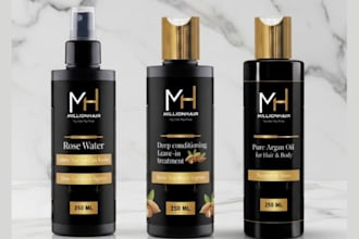 design luxury cosmetic, skincare, beauty product packaging and labels