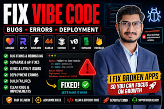 fix lovable replit bolt base44 supabase bugs and deployment errors