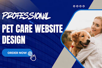design a professional pet website or ecommerce pet store
