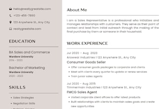write a professional ats friendly CV or resume