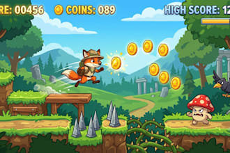create 2d endless runner game in unity