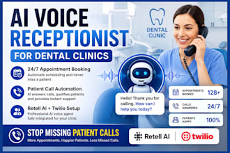build ai receptionist ai calling agent dental clinics and medical offices leads