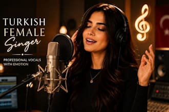 be a professional turkish and arabic female singer, female vocalist
