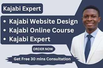 design your kajabi website, kajabi online course, kajabi expert