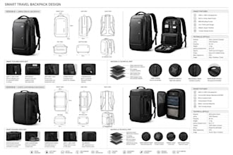 design smart travel backpacks, tech bags, and connected travel gear