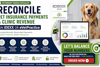 reconcile pet insurance payments and clinic revenue on idexx or evetpractice