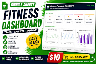 build a workout tracker progress dashboard in google sheets