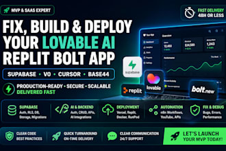 fix deploy lovable replit bolt lovable supabase rocket new v0 cursor ai base44