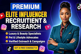 recruit luxury beauty pet lifystyle influencers outreach research brand campaign