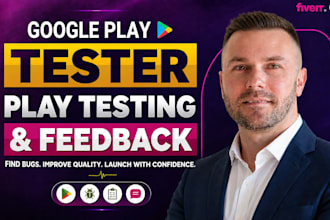 provide 12 testers for google play, beta, closed testing, app testing in 14 days