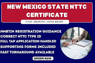 register your new mexico nttc nontaxable transaction certificate