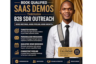 qualified saas demos booking through b2b sdr cold outreach