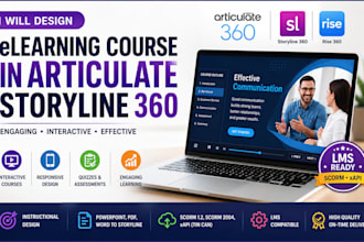 design elearning course in articualte storyline 360 or rise