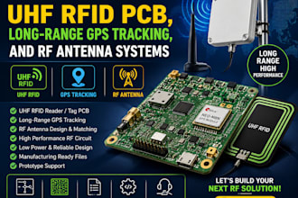 design uhf rfid pcb long range gps tracking and rf antenna systems