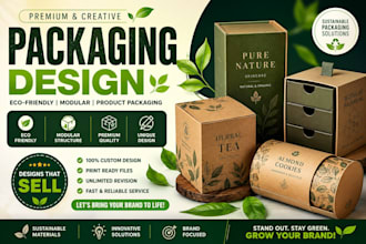 design eco friendly brand packaging, modular packaging, product packaging design