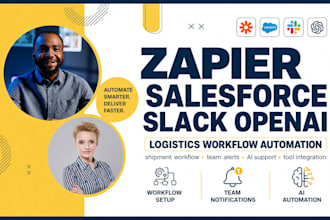 integrate zapier with salesforce slack openai for logistics workflow automation