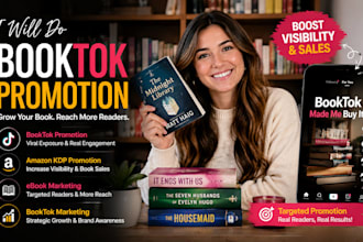 booktok promotion, booktok marketing, amazon KDP, book promotion ebook marketing