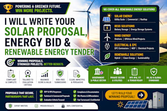 write your solar proposal, energy bid and renewable energy tender accurately