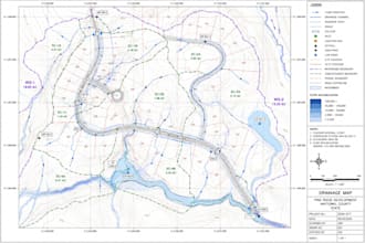 create utility, sewer, stormwater, drainage and gis maps
