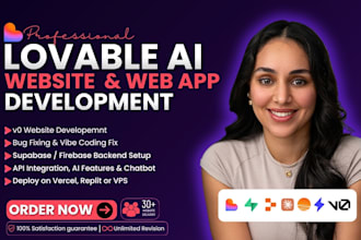 develop responsive lovable ai website v0 supabase base44 claude code website