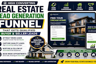 build a real estate lead generation funnel for buyer and seller leads