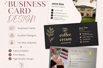 design a modern professional business card in canva