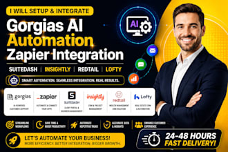 setup gorgias ai automation zapier integration suitedash insightly redtail lofty