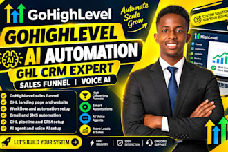 gohighlevel ai automation crm expert sales funnel voice ai ghl email marketing