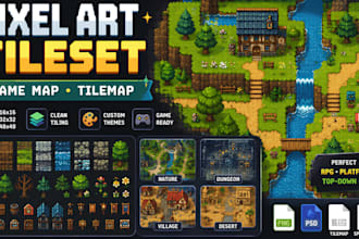 do pixel art environment pixel tilesets rpg maker game asset pixel tilemap