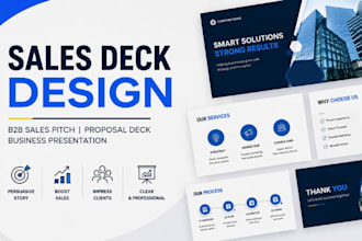 design sales deck b2b sales pitch client proposal deck and business presentation