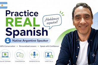be your native spanish conversation partner