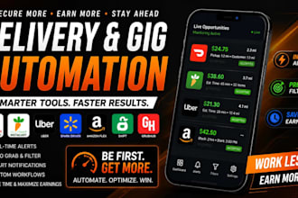 build spark bot, order grabber bot, amazon flex bot
