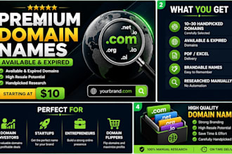 find profitable expired and available domain names for resale