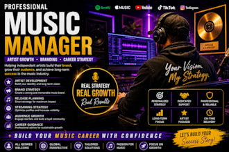 manage your music career as your music manager